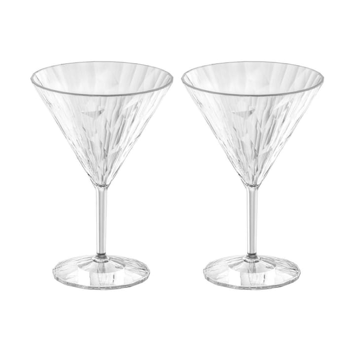 Club No. 12 martiniglass plast 25 cl 2-pakning, Krystallklar Koziol