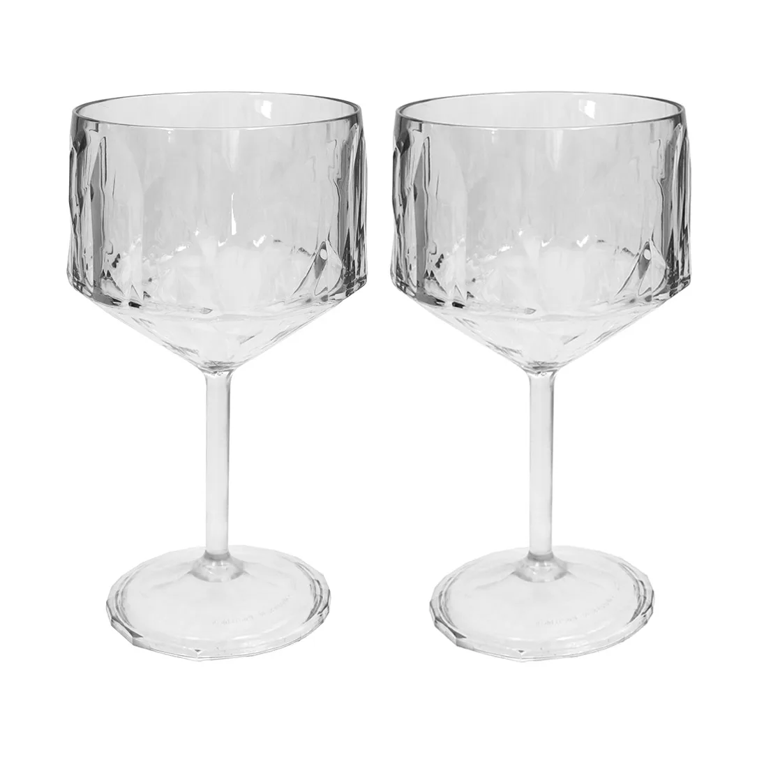 Club No. 15 drinkglass plast 40 cl 2-pakning, Krystallklar Koziol