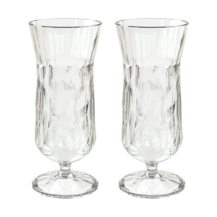 Club No. 17 drinkglass plast 40 cl 2-pakning, Krystallklar Koziol