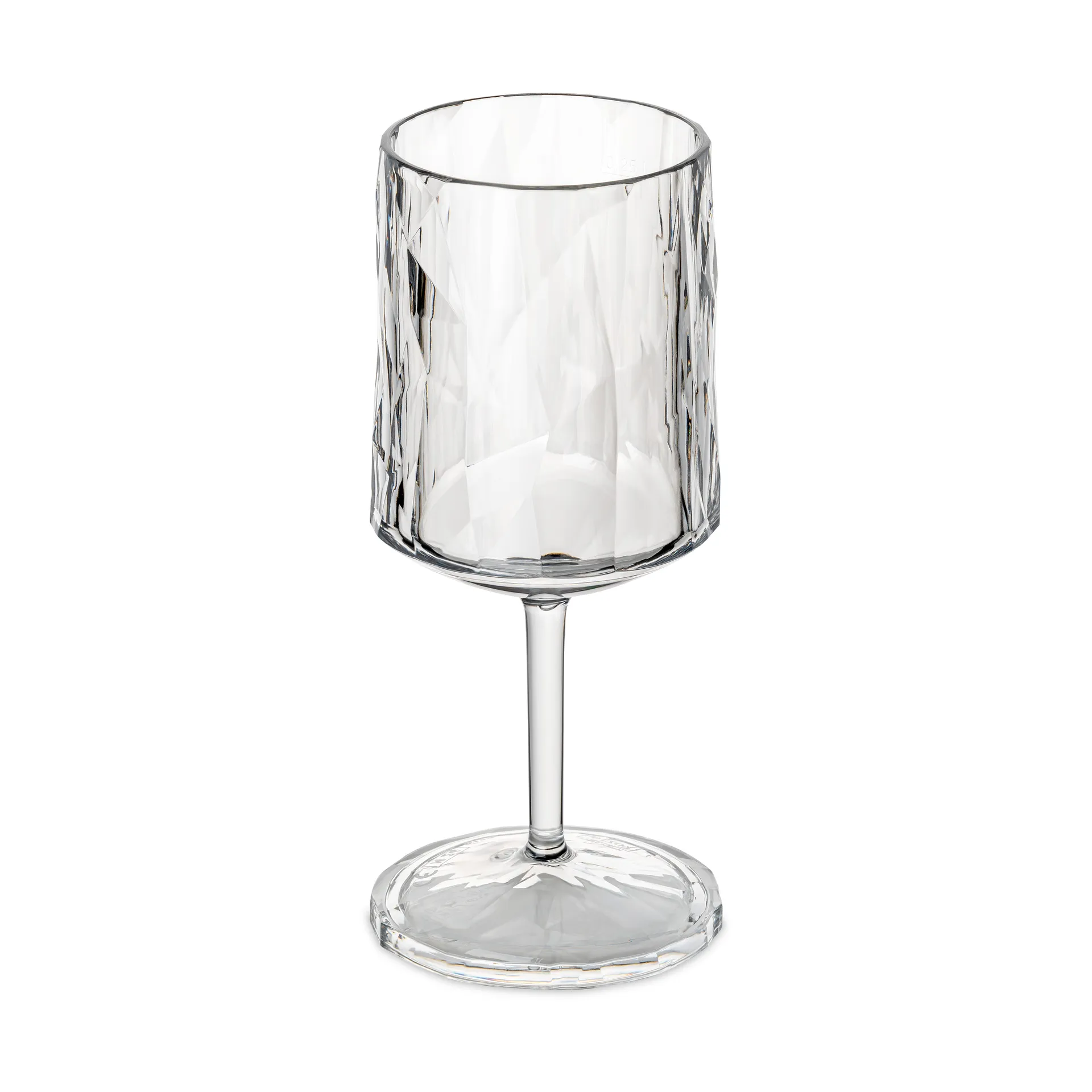 Club No. 21 vinglass plast 25 cl 2-pakning, Krystallklar Koziol