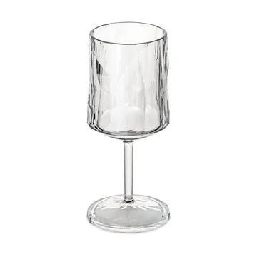 Club No. 21 vinglass plast 25 cl 2-pakning - Krystallklar - Koziol