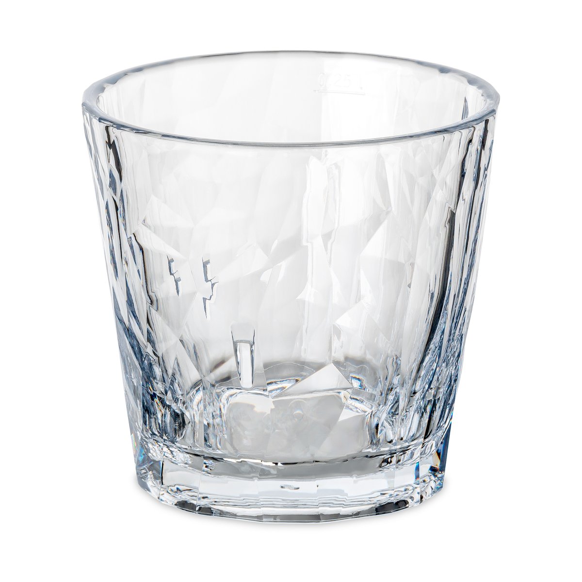 Koziol Club No. 22 tumlerglass plast 25 cl 2-pakning Krystallklar
