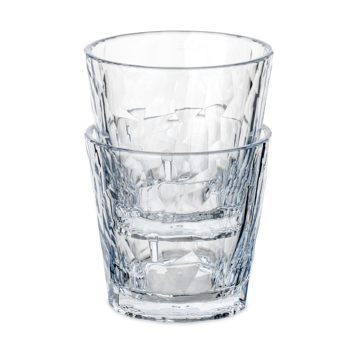 Club No. 22 tumlerglass plast 25 cl 2-pakning, Krystallklar Koziol