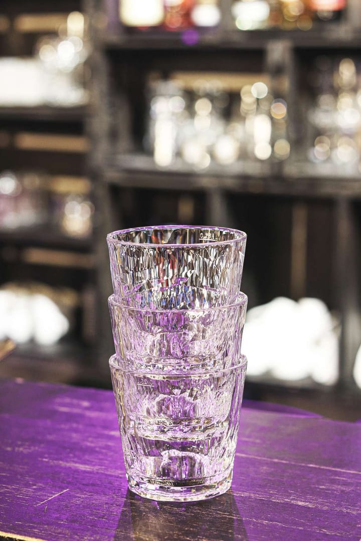 Club No. 22 tumlerglass plast 25 cl 2-pakning, Krystallklar Koziol