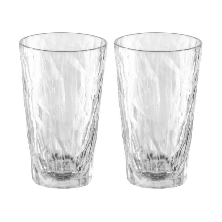Club No. 6 longdrinkglass plast 30 cl 2-pakning, Krystallklar Koziol