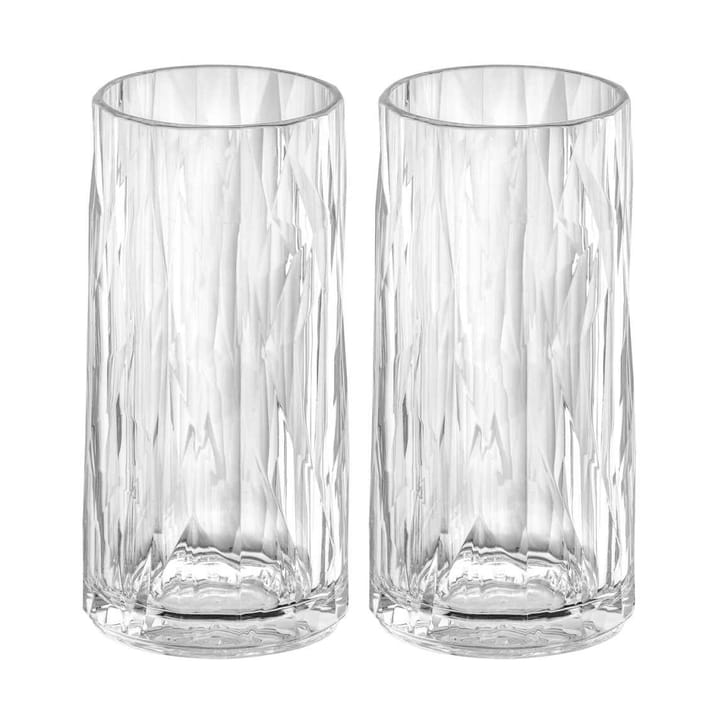 Club No. 8 drikkeglass plast 30 cl 2-pakning, Krystallklar Koziol