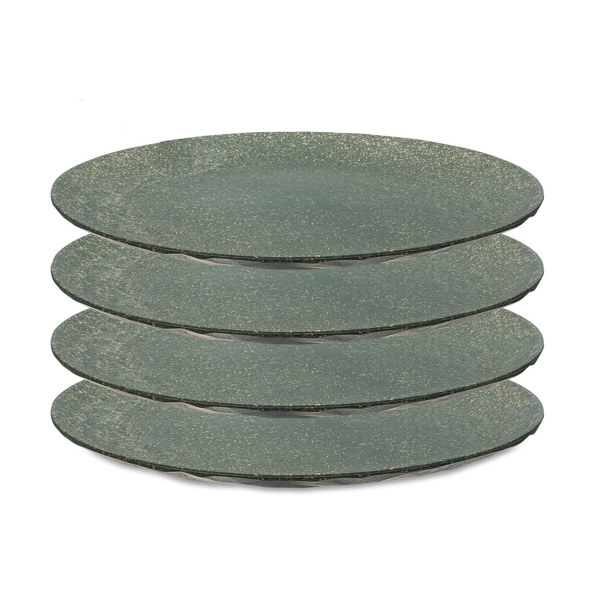Koziol Club tallerken Ø 26 cm 4-pakning Nature ash grey