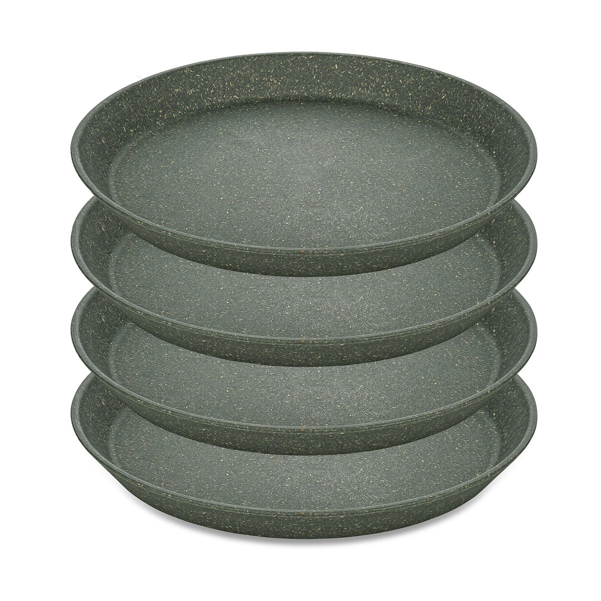 Koziol Connect asjett Ø 20,5 cm 4-pakning Nature ash grey