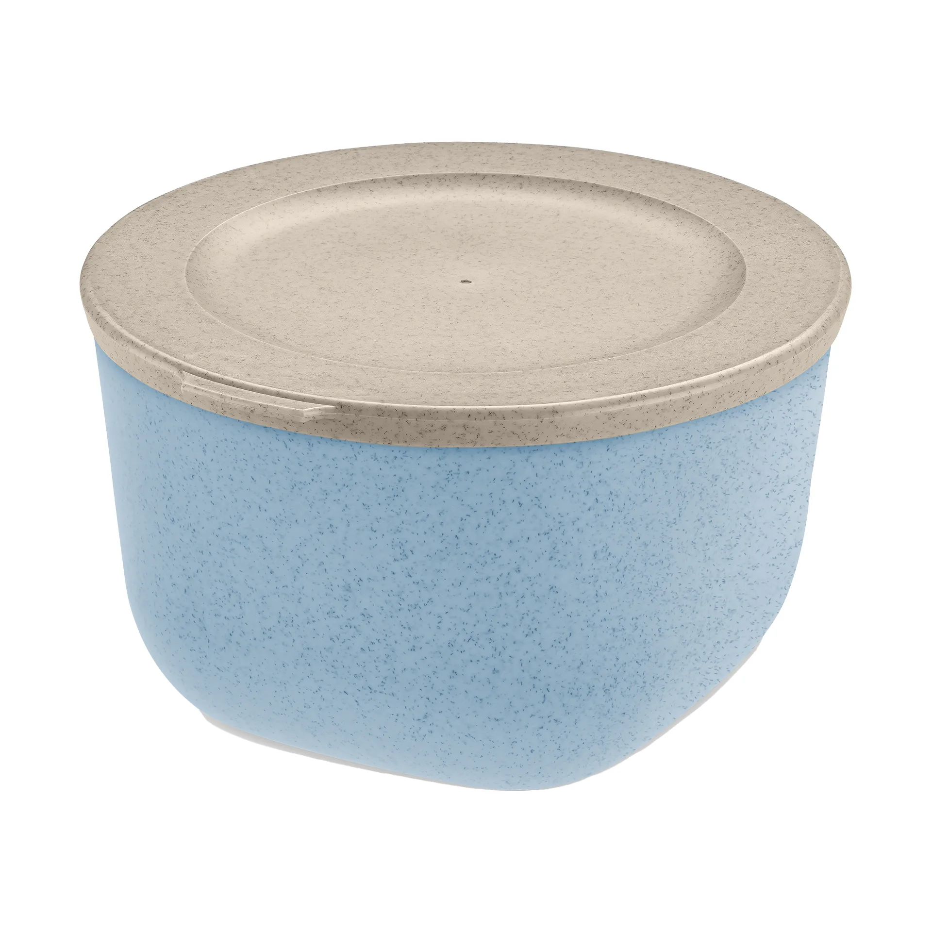 Connect bolle med lokk 1 L biocirkulær termoplast, Nature flower blue Koziol
