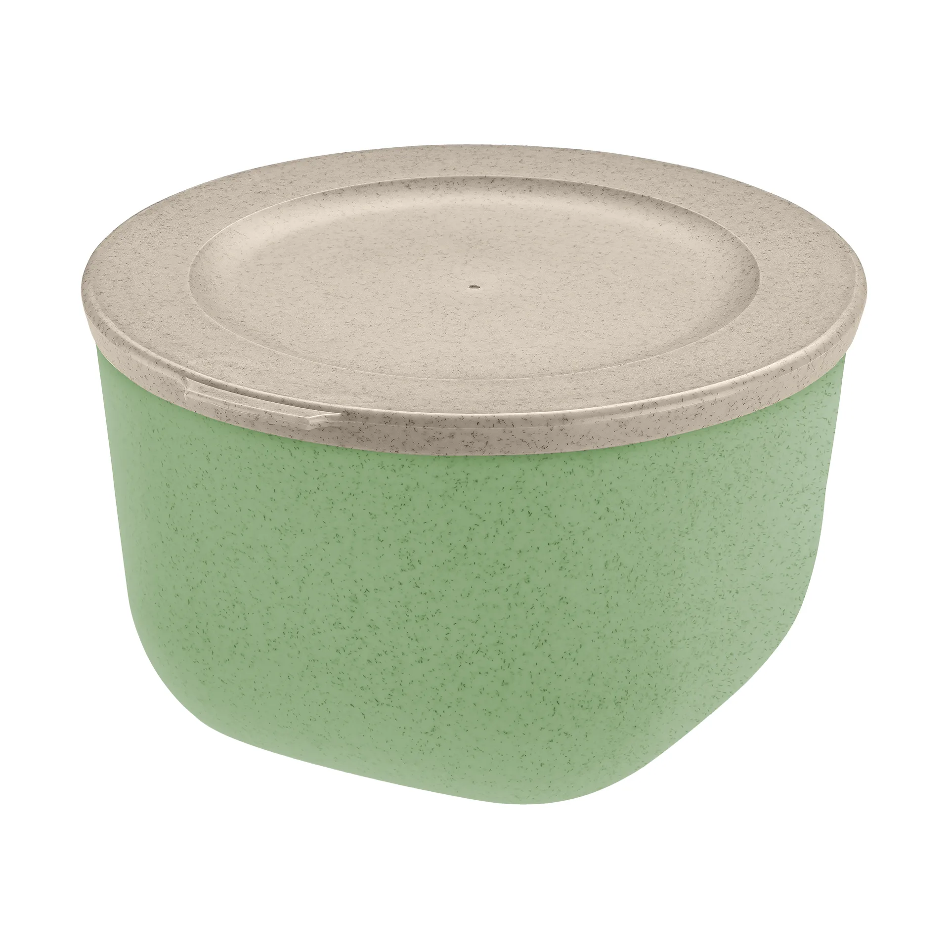 Connect bolle med lokk 1 L biocirkulær termoplast, Nature leaf green Koziol