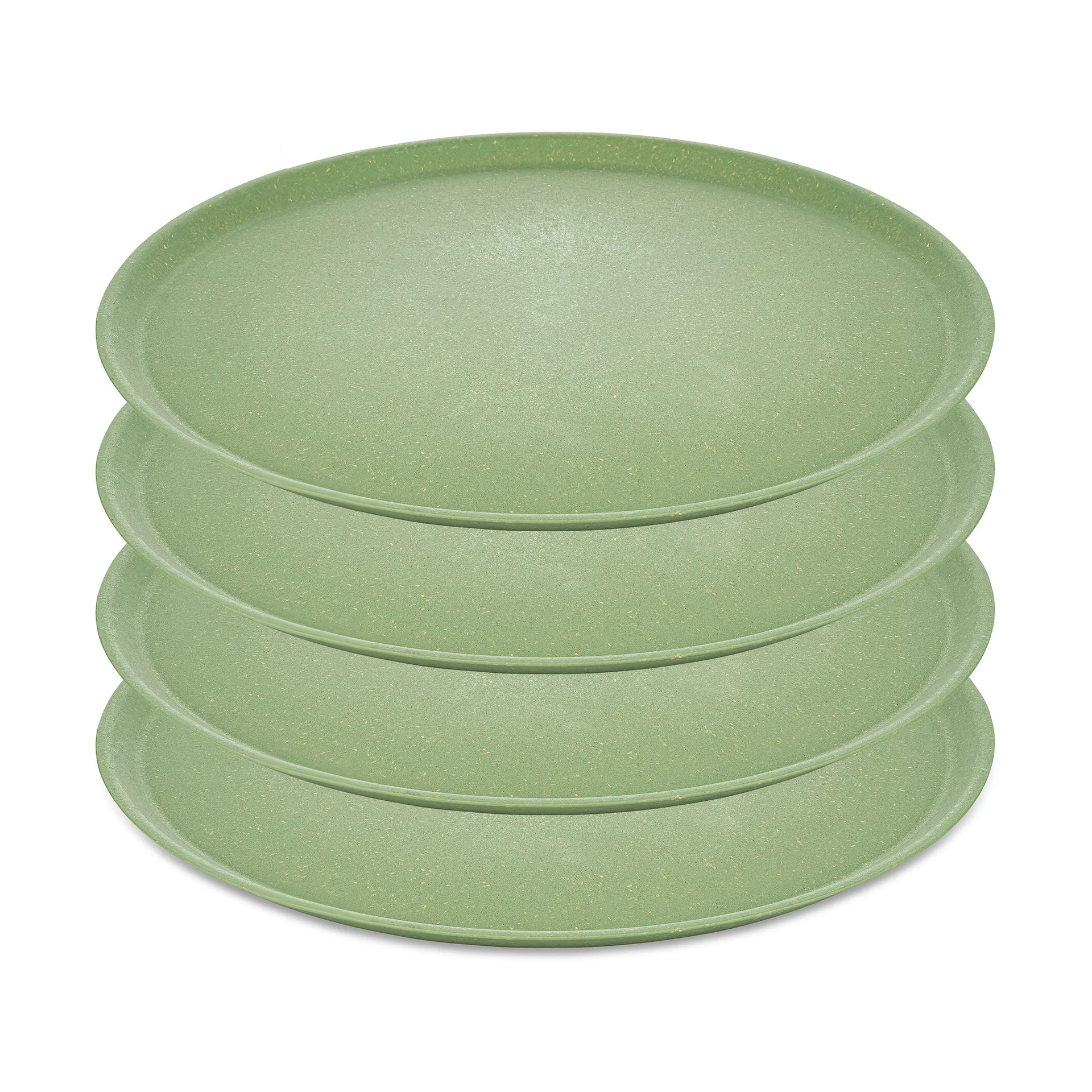 Connect tallerken Ø 25,5 cm 4-pakning, Nature leaf green Koziol