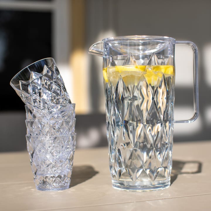 Krystallkaraffel inkl 4 glass, Krystallklar Koziol