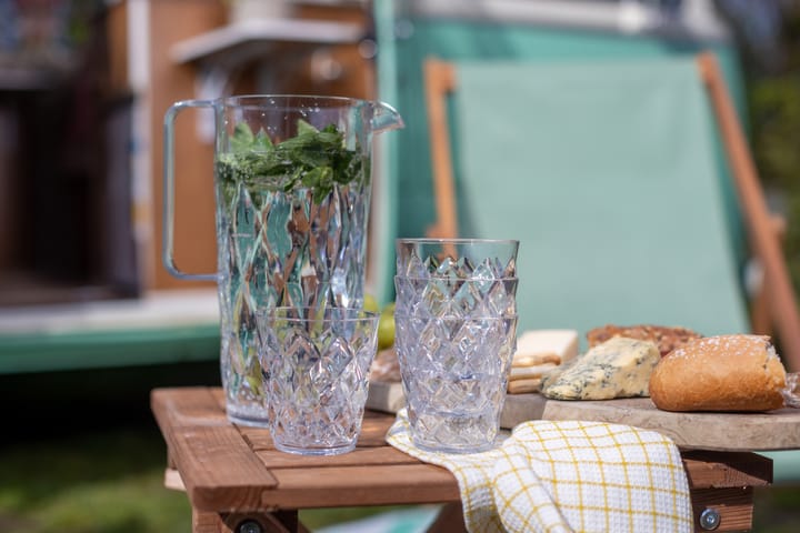 Krystallkaraffel inkl 4 glass, Krystallklar Koziol