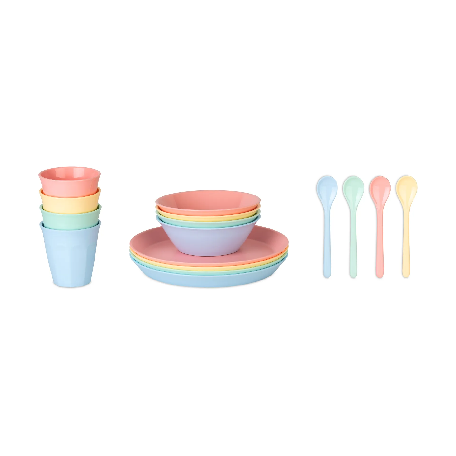 Nora Macarons servisesett 16 deler, Multi Koziol