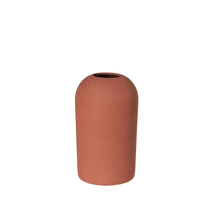 Dome Vase M Ø15x26 cm - Terracotta red - Kristina Dam Studio