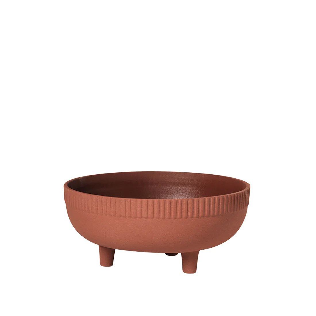 Kristina Dam Studio Krukke M Ø24x11 cm Terracotta red