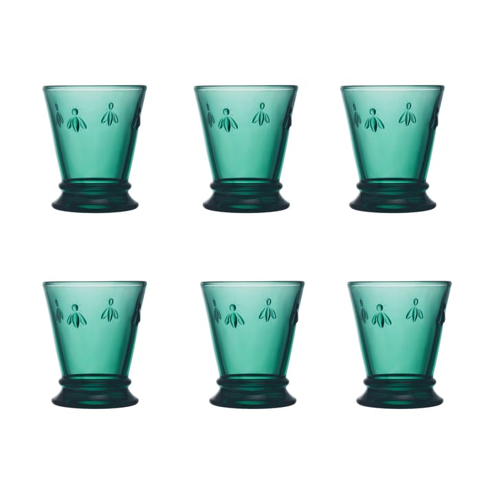 Abeille drikkeglass 26 cl 6-pakning, Smaragdgrønn La Rochère