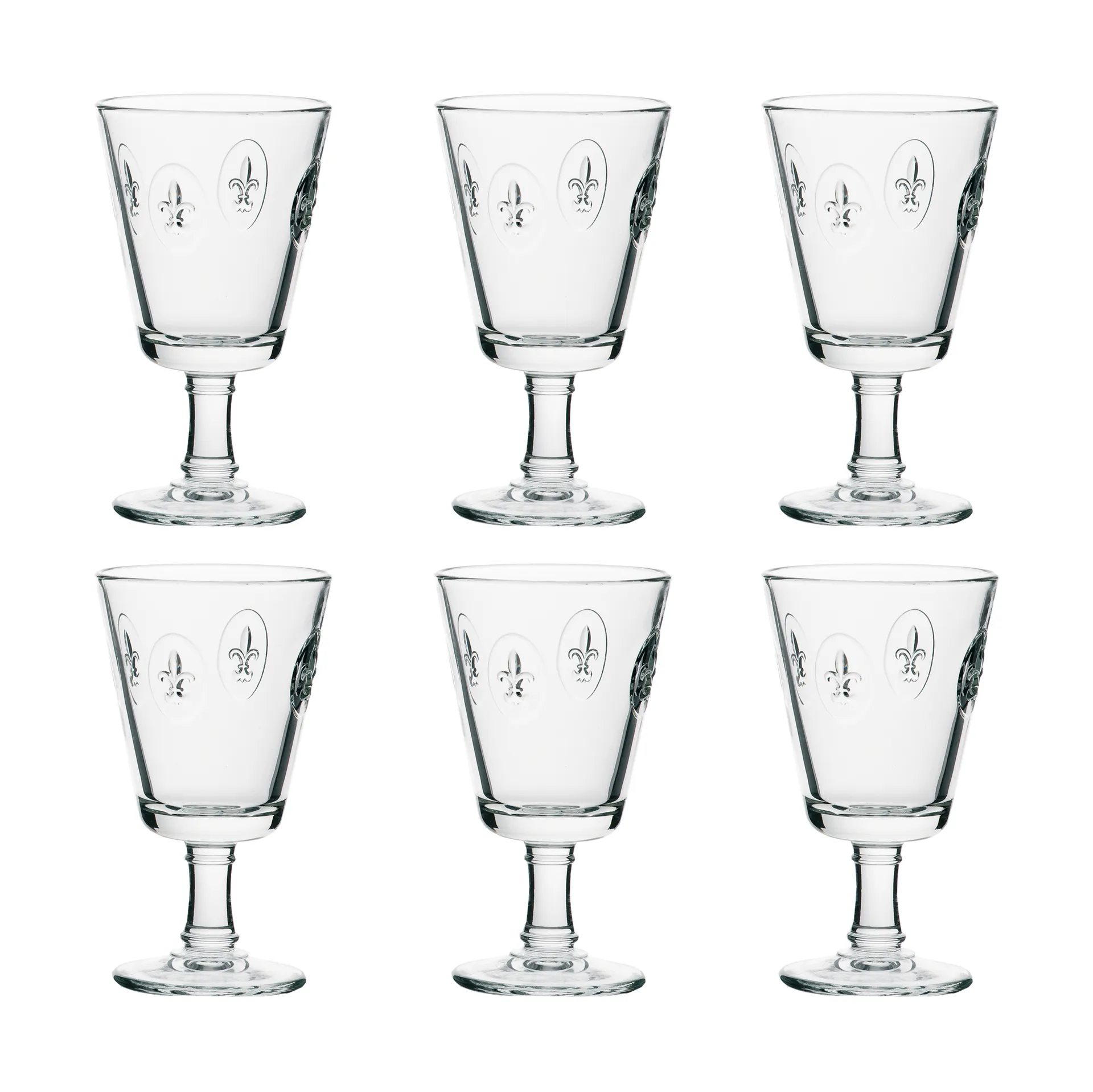 Fleur de Lys vinglass 24 cl 6-pakning, Klar La Rochère