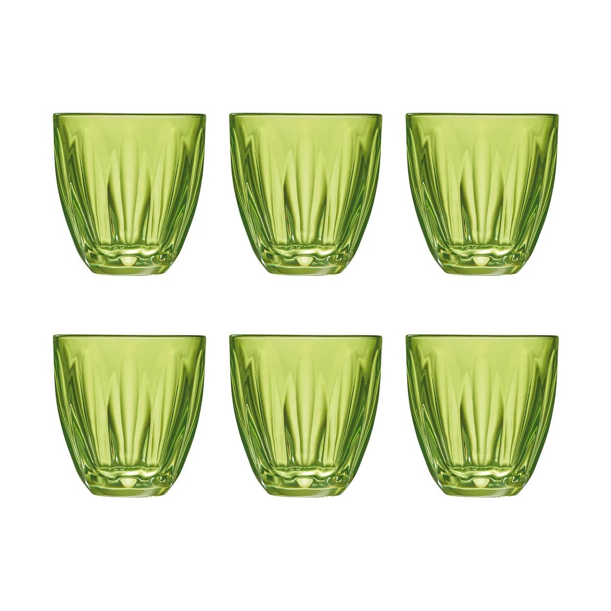La Rochère Lily vannglass 6-pakning Kiwigrønn