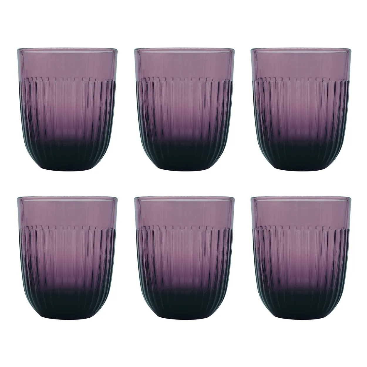 La Rochère Ouessant vannglass 29 cl 6-pk Aubergine