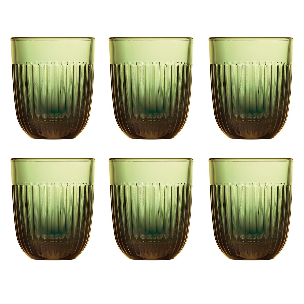 La Rochère Ouessant vannglass 29 cl 6-pk Olivengrønn