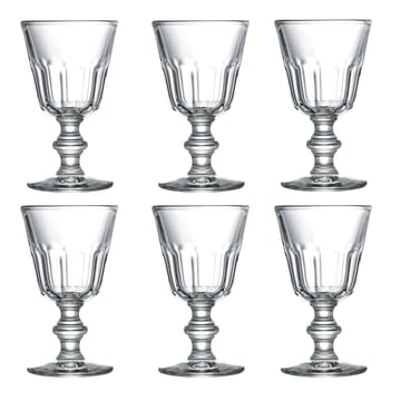 Perigord lite glass på fot 22 cl 6-pk - Transparent - La Rochère
