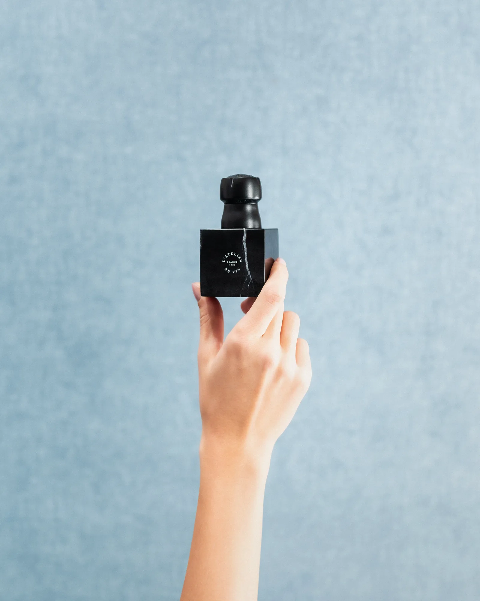 Champagne korkstopper, Svart-marmor L'Atelier du Vin