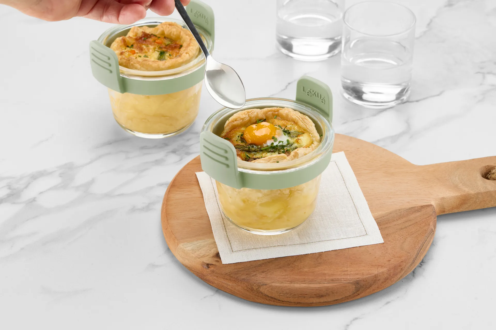 Lékué Air fryer glasskopp mini 4-pakning, Transparent Lékué