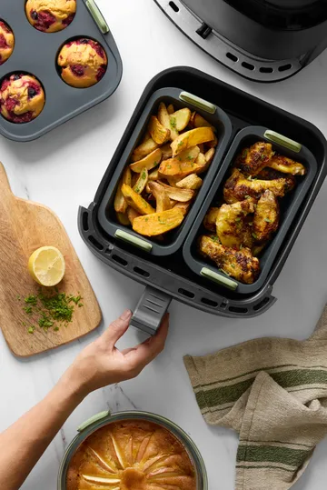 Lékué Airfryer rektangulær kurv - Grey - Lékué