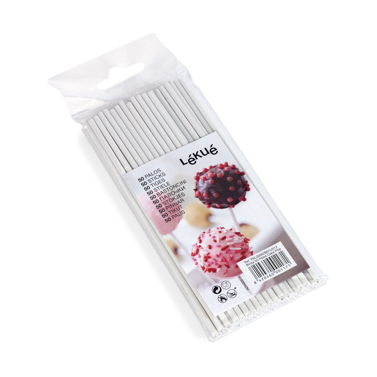 Lékué Lékué cake pops-pinner 50-pk Hvit
