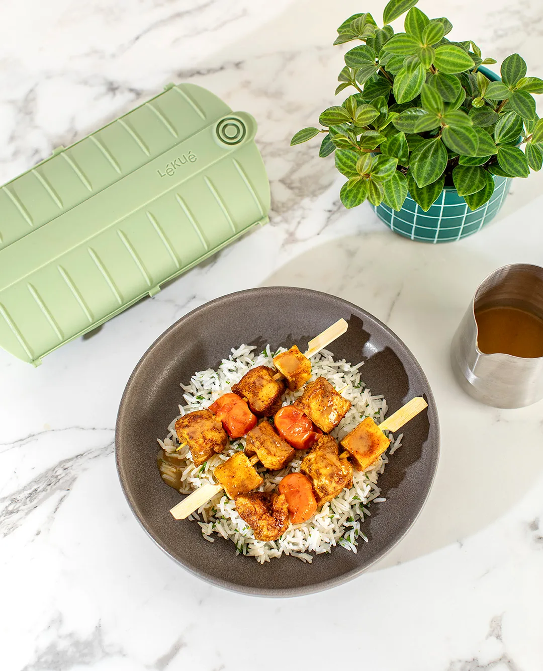 Lékué dampkoker, Grønn, 2-pakning Lékué