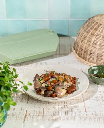 Lékué dampkoker - Grønn, med brett, 4‑pakning - Lékué