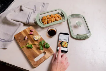 Lékué dampkoker - Transparent, glass, 2‑pakning - Lékué