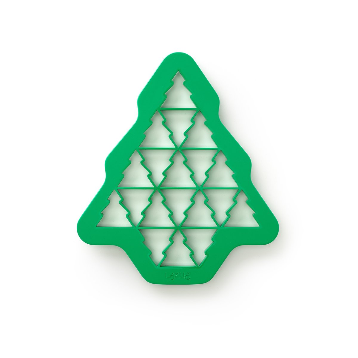 Lékué Lékué kakeutstikker juletre-puzzle 23,5x27 cm Grønn