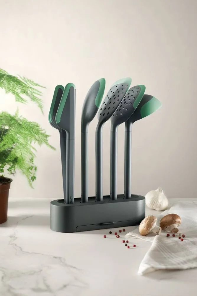 Lékué non scratch kjøkkenredskap 5 deler, Grønn Lékué