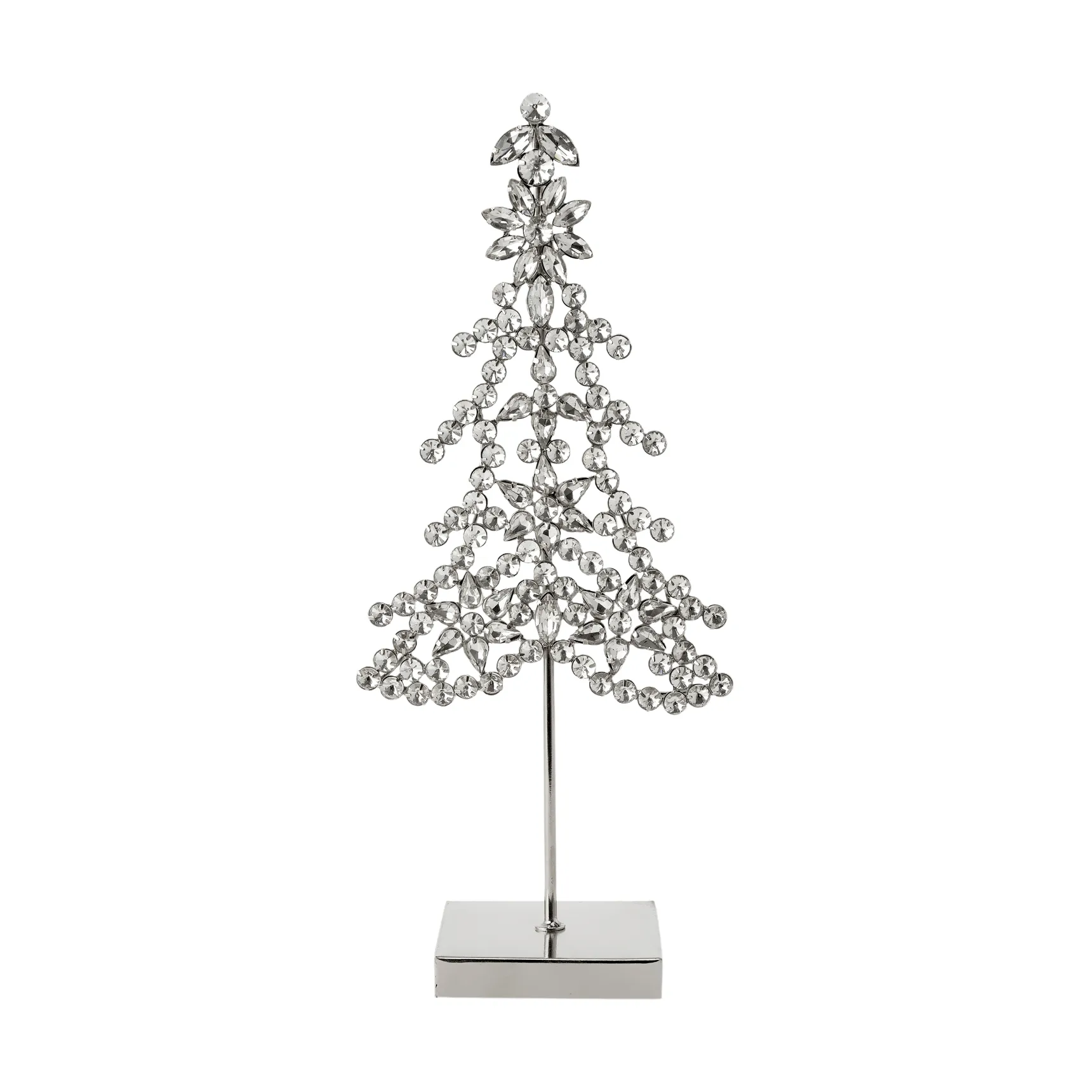 Ada tree dekorasjonsdetalj, Sølvfarget, 14x8x32 cm Lene Bjerre