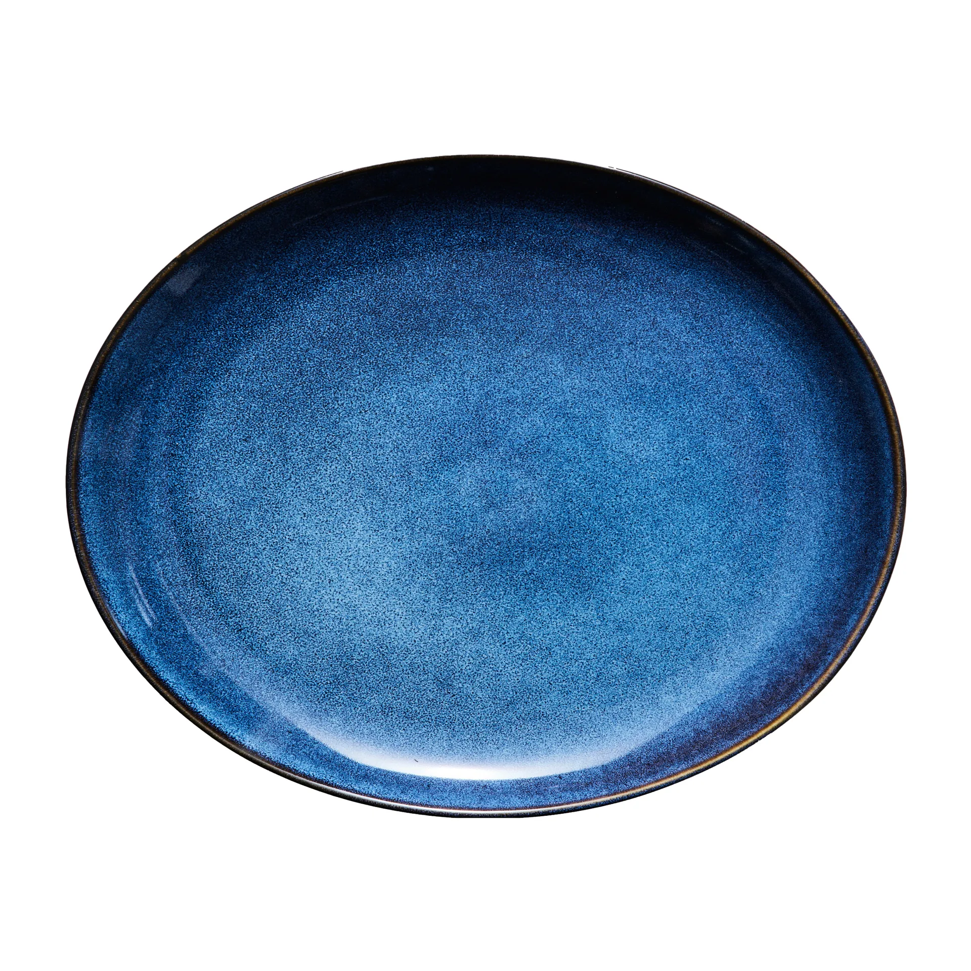 Amera oval tallerken 29 x 22,5 cm, Blå Lene Bjerre