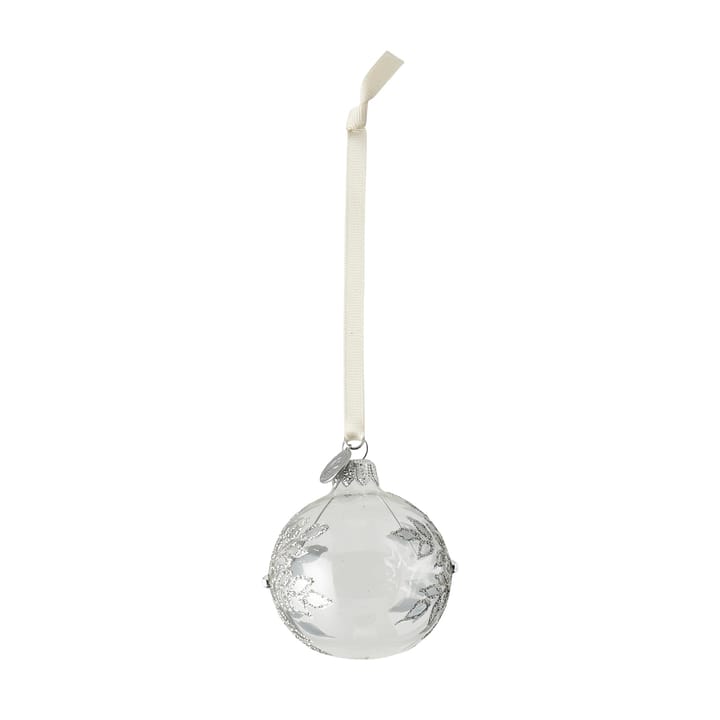 Cadelia julekule isblomst Ø 6 cm, Klar-sølv Lene Bjerre