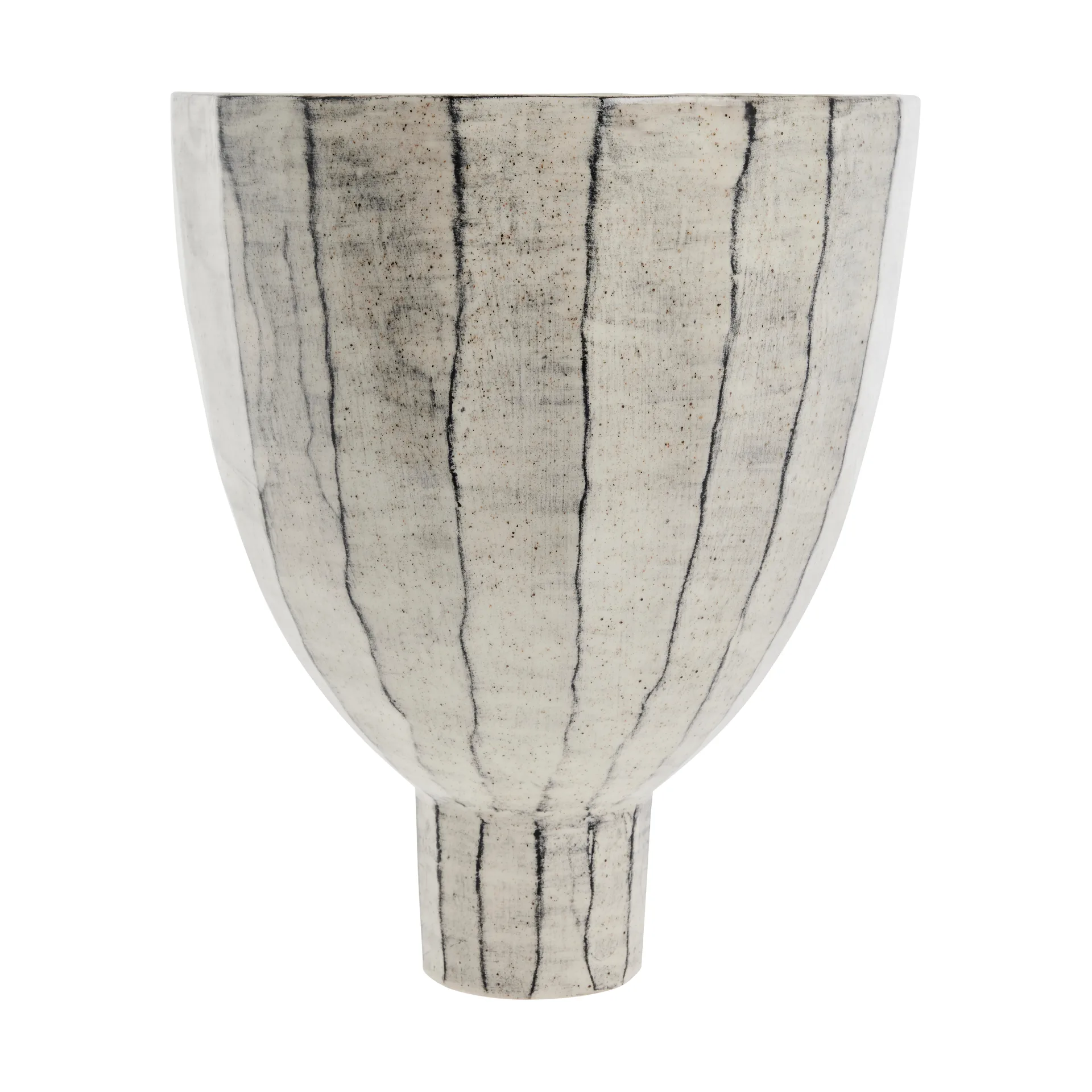 Cassie dekorasjonsskål Ø28 cm, Off White-Black Lene Bjerre