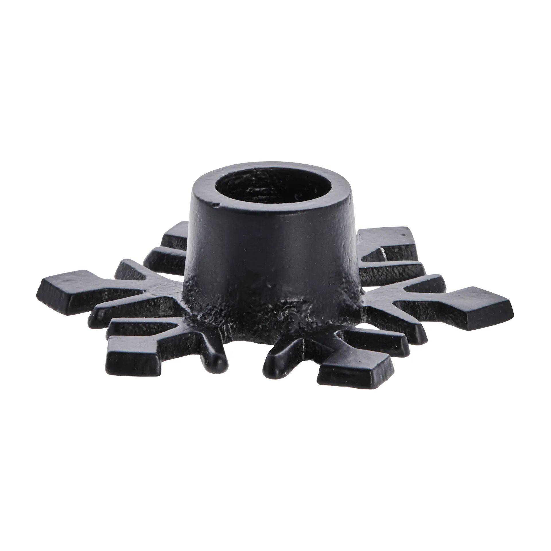 Caville ljusstake snöflinga 9,5 cm, Black Lene Bjerre