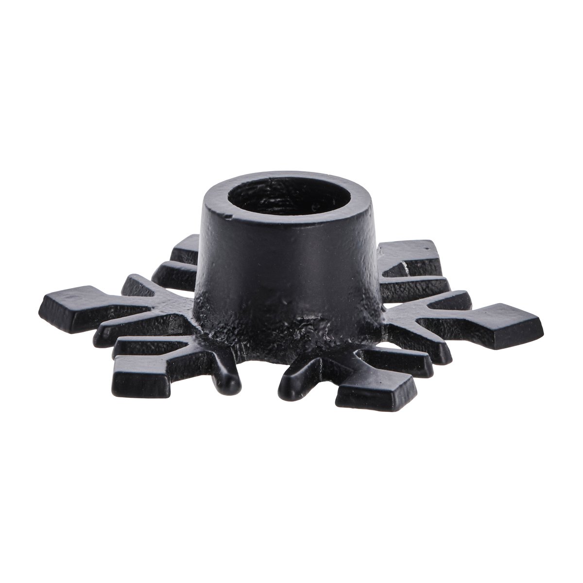 Lene Bjerre Caville ljusstake snöflinga 9,5 cm Black
