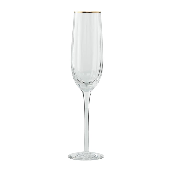 Claudine champagneglass 23,5 cl, Clear-light gold Lene Bjerre