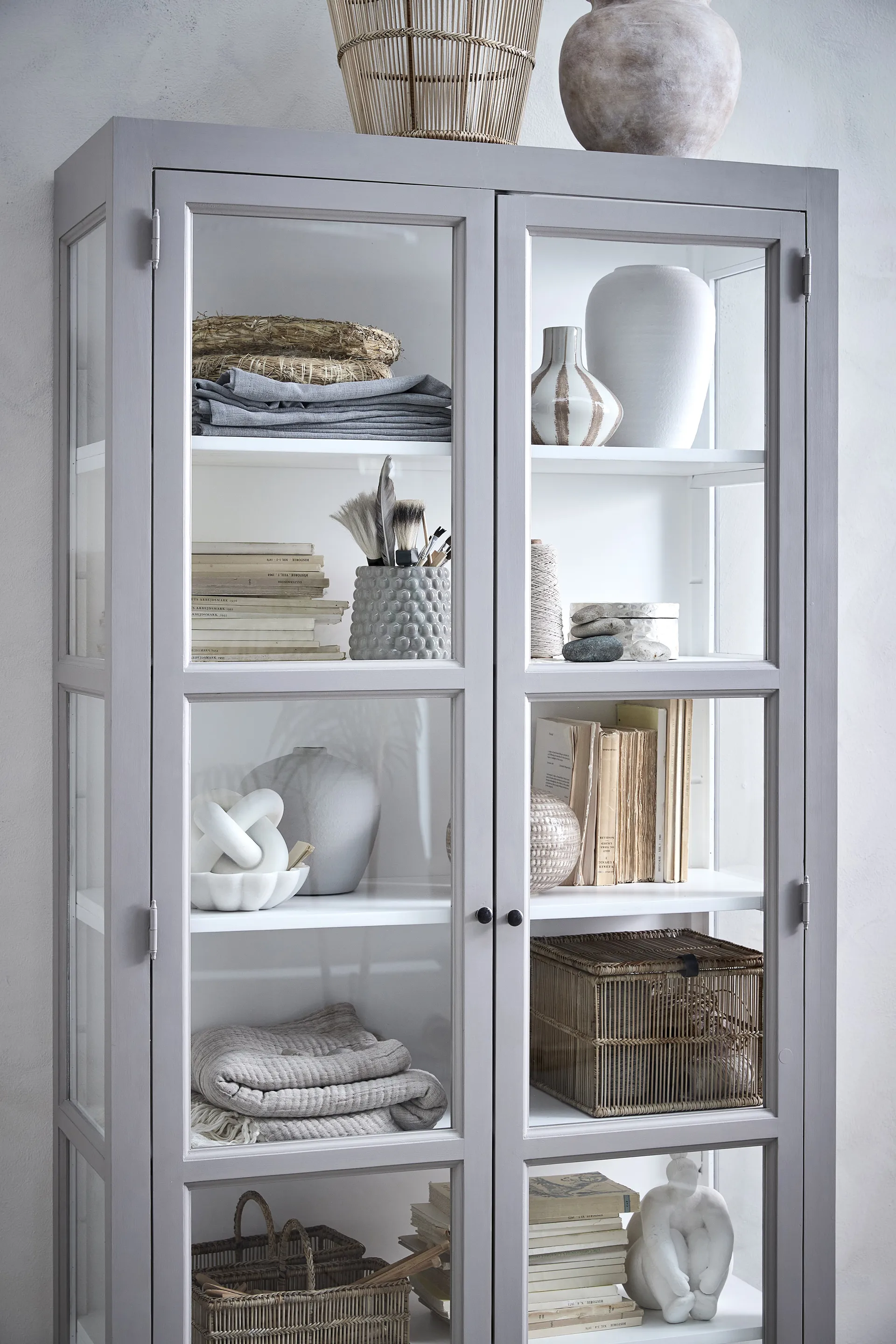 Dotsie krukke Ø 18 cm, Grey Lene Bjerre