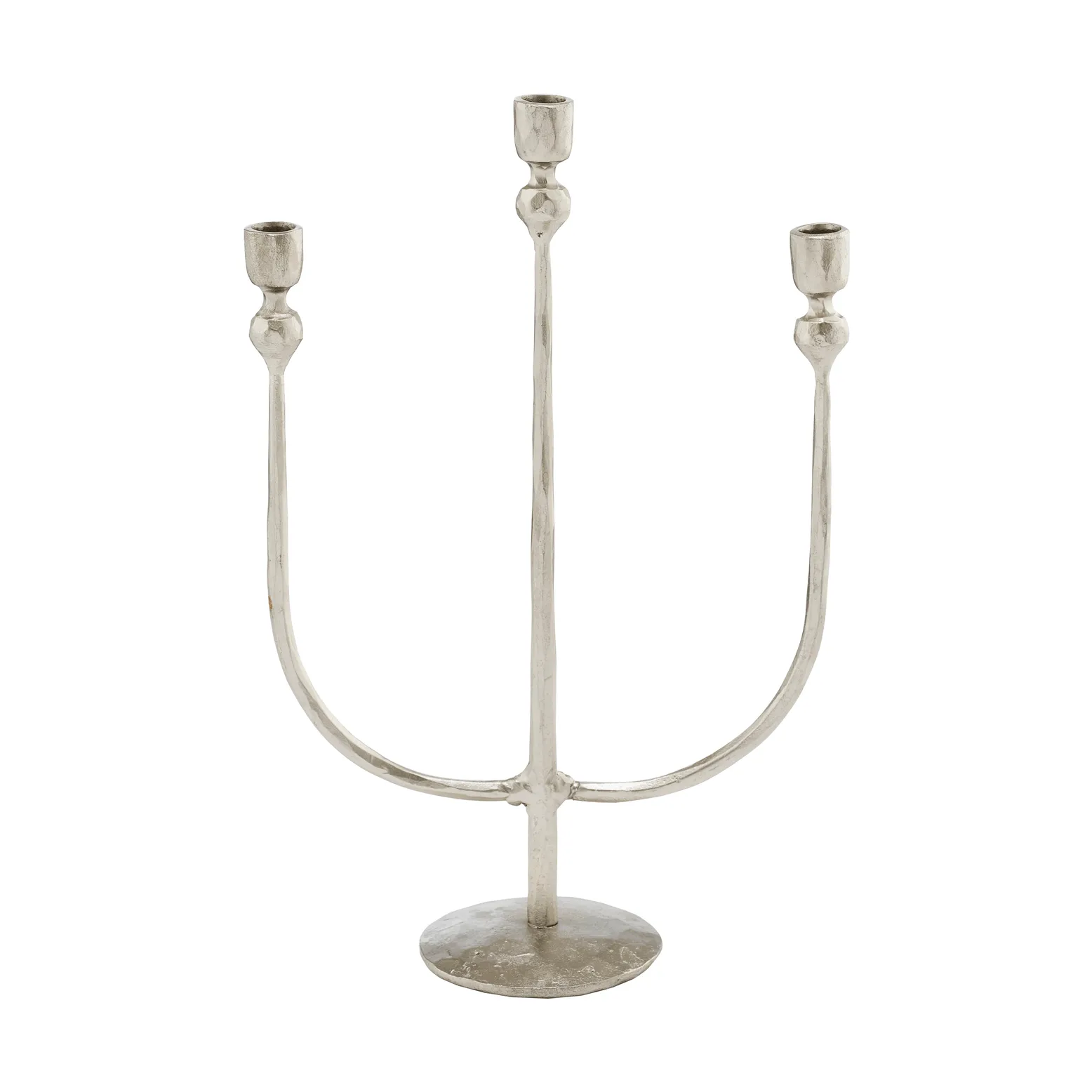 Lene Bjerre Imelia lysestake Sølvfarget, 16x7x24,5 cm