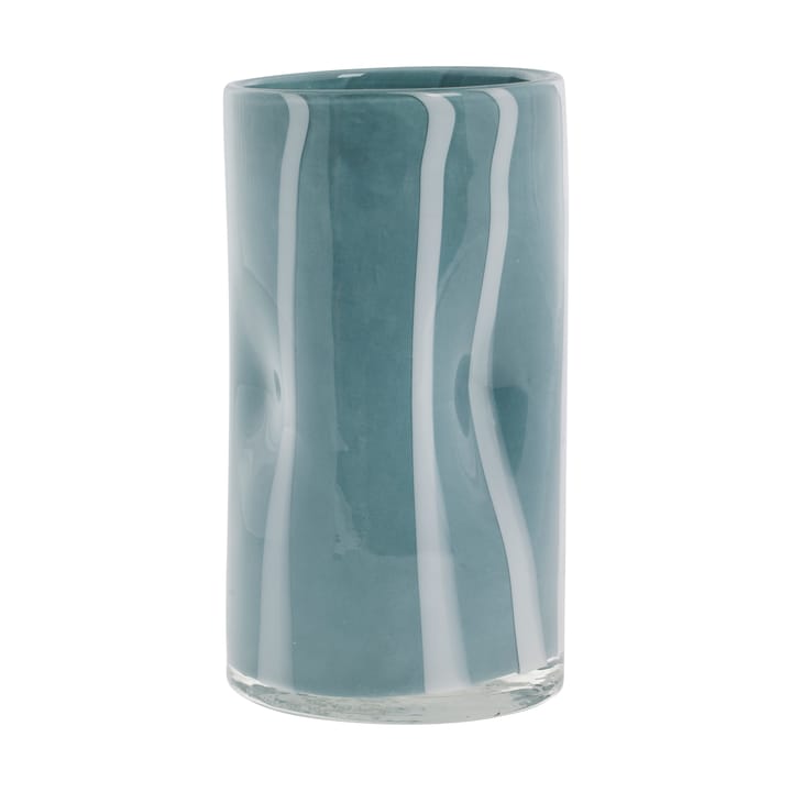 Marelle vase Ø10 cm - Light blue- white - Lene Bjerre