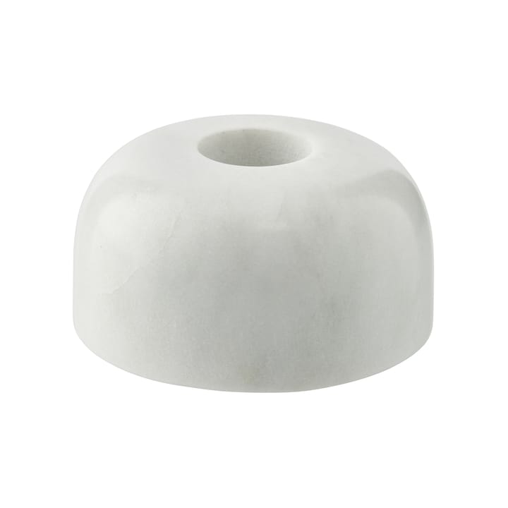 Marmilla lysestake Ø 7,5 cm, White marble Lene Bjerre