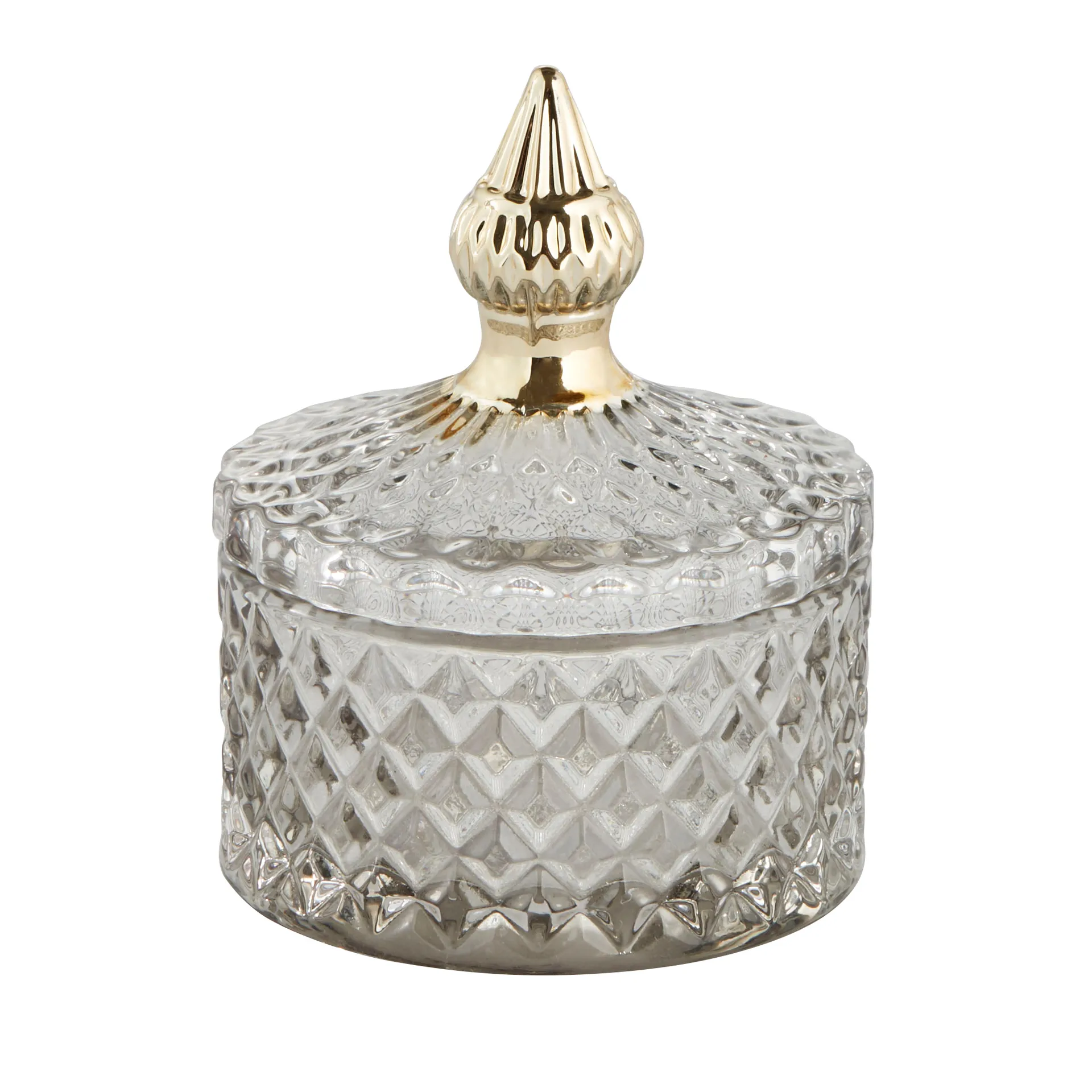 Miya oppbevaringsboks med lokk Ø8,5 cm, Lysegrå Lene Bjerre