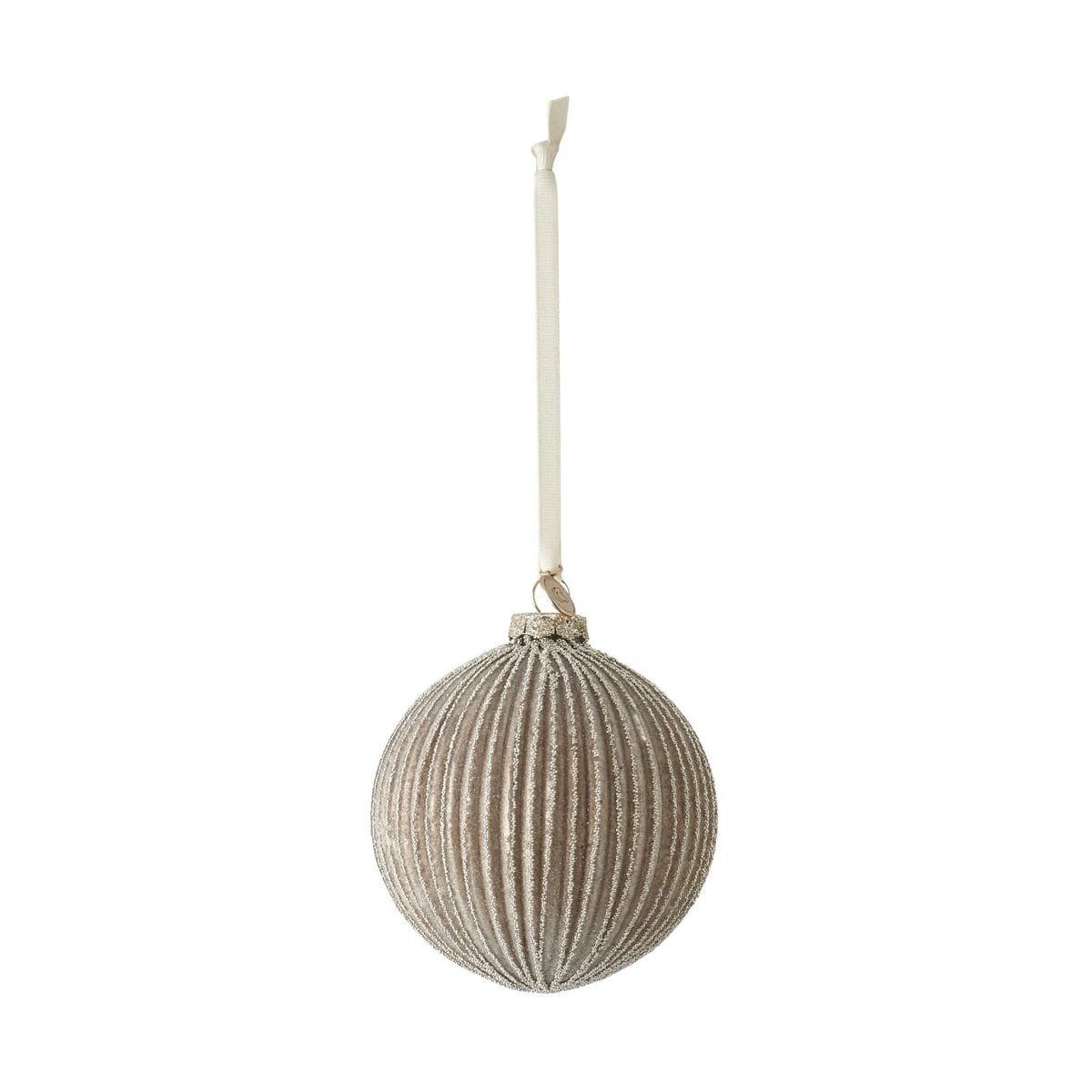 Lene Bjerre Norille julekule Ø11 cm Antikkbrun, riflet