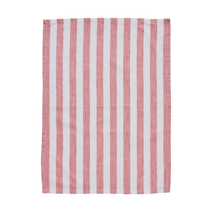 Olivia kjøkkenhåndkle 50x70 cm - Off White-Dark Coral - Lene Bjerre