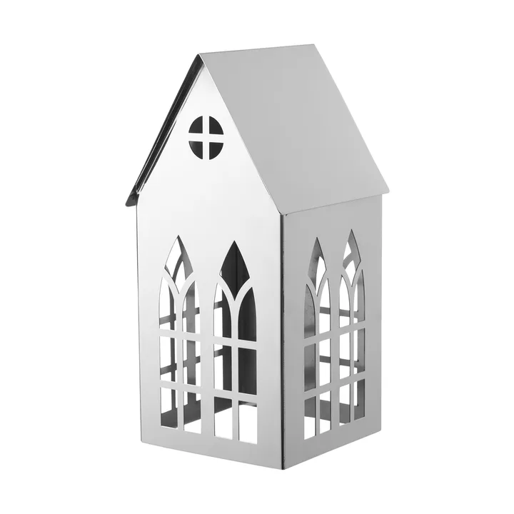 Sigrine house lyslykt - Sølvfarget, 11,5x11xH23 cm - Lene Bjerre